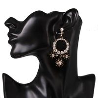 Women's Baroque Water Drop Diamond Stud Earrings main image 6