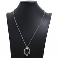 Bat Necklace Black Gem Pendant Necklace Unisex Alloy Sweater Chain Wholesale sku image 1