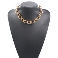 Necklace Metal Thick Chain Short Paragraph Chain Neck Chain Clavicle Chain sku image 1