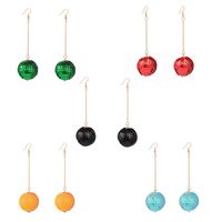 Fashion Simple Earrings Geometric Sequin Ball Pendant Earrings sku image 2