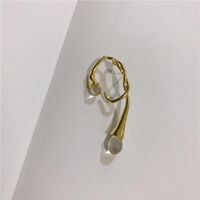 Transparent Crystal Earrings Twisted Hemp Twine Geometric Irregular Personality Earrings Women sku image 1