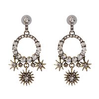 Women's Baroque Water Drop Diamond Stud Earrings sku image 1