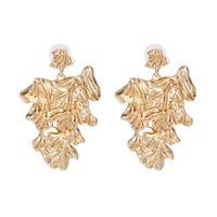 51657 Jujia Self-produced Alloy Earrings Geometric Leaves European And American Style Ornament Exaggerated And Personalized Earrings main image 1