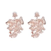 51657 Jujia Self-produced Alloy Earrings Geometric Leaves European And American Style Ornament Exaggerated And Personalized Earrings main image 4