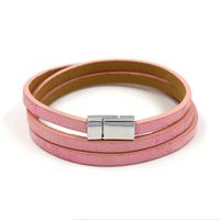 Leather Korea Geometric Bracelet  (a Color)  Fashion Jewelry Nhhm0035-a-color main image 1