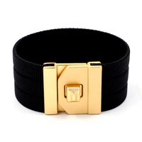Cloth Fashion Geometric Bracelet  (yellow)  Fashion Jewelry Nhhm0042-yellow main image 3