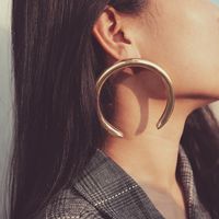 Europäischer Und Amerikanischer Grenz Überschreiten Der Schmuck Mode Kreative Übertriebene Ohrringe Geometrische Runde Persönlichkeit Business Ohrringe Ohrringe main image 3