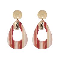 Plastic Fashion Geometric Earring  (red)  Fashion Jewelry Nhjj5606-red main image 2