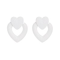 51665 Jujia Nouvelle Européen Et Américain Alliage En Forme De Coeur Femmes De Personnalité Oreille Stud Boucles D'oreilles Bijoux Croix-frontière E-commerce main image 6