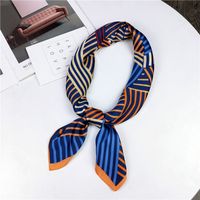 70 Small Square Towel Korean Paisley Assorted Colors Retro Chic Stewardess Scarf Hair Band Female Ornament Artistic Scarf Scarf main image 29