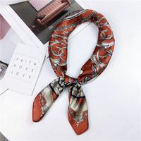 70 Small Square Towel Korean Paisley Assorted Colors Retro Chic Stewardess Scarf Hair Band Female Ornament Artistic Scarf Scarf main image 38