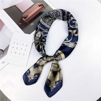 70 Small Square Towel Korean Paisley Assorted Colors Retro Chic Stewardess Scarf Hair Band Female Ornament Artistic Scarf Scarf main image 39