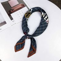 70 Small Square Towel Korean Paisley Assorted Colors Retro Chic Stewardess Scarf Hair Band Female Ornament Artistic Scarf Scarf main image 40