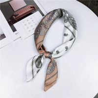 70 Small Square Towel Korean Paisley Assorted Colors Retro Chic Stewardess Scarf Hair Band Female Ornament Artistic Scarf Scarf main image 10