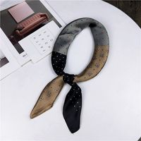 70 Small Square Towel Korean Paisley Assorted Colors Retro Chic Stewardess Scarf Hair Band Female Ornament Artistic Scarf Scarf main image 20