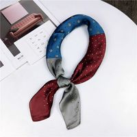 70 Small Square Towel Korean Paisley Assorted Colors Retro Chic Stewardess Scarf Hair Band Female Ornament Artistic Scarf Scarf main image 21