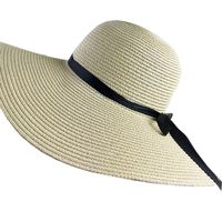 Cloth Korea  Hat  (big Hat Fine Bow Beige D-139)  Fashion Accessories Nhxb0428-big-hat-fine-bow-beige-d-139 main image 2