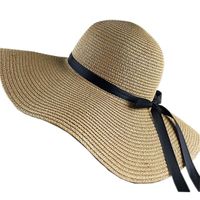 Cloth Korea  Hat  (big Hat Fine Bow Beige D-139)  Fashion Accessories Nhxb0428-big-hat-fine-bow-beige-d-139 main image 3