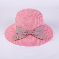 Chapeau Femelle Du Soleil Chapeau Voyage Plage Protection Solaire De Protection Solaire Chapeau De Paille Mer Vacances Grande Bord Uv Protection D'été Tous Les-correspondant main image 12