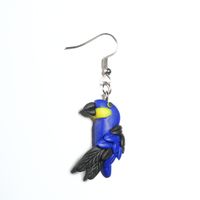 Kreative Mode Niedliche Farbe Einfache Papagei Feder Flügel Tier Ohrringe Ohrringe Ohrringe main image 3