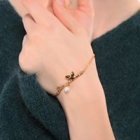 Bijoux Ornement Diamant Oiseau Perle Bracelet Femelle Japonais Et Coréen De Mode Tout-match Banlieue Accessoires Ms005 main image 1