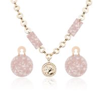 Alloy Fashion Geometric Necklace  (tortoise Shell)  Fashion Jewelry Nhuk0251-tortoise-shell main image 4