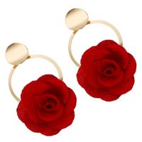 Alloy Fashion Flowers Earring  (white)  Fashion Jewelry Nhjq11351-white main image 3