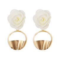 Alloy Fashion Flowers Earring  (white)  Fashion Jewelry Nhjq11365-white main image 1