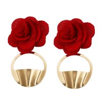 Alloy Fashion Flowers Earring  (white)  Fashion Jewelry Nhjq11365-white main image 3