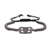 Croix-frontière Fournir Micro Incrusté Zircon En Forme De Coeur Réglable Bracelet Femelle  Coréenne Style Amour Pull Bracelet Souhaite main image 4