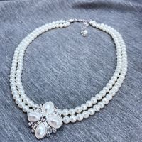 Hersteller Liefern Eine Vielzahl Exquisiter Blumen Runde Perlen Kurze Halskette Koreanische Künstliche Perlenkette Halskette main image 2