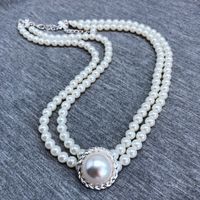 Hersteller Liefern Eine Vielzahl Exquisiter Blumen Runde Perlen Kurze Halskette Koreanische Künstliche Perlenkette Halskette main image 4
