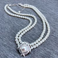 Hersteller Liefern Eine Vielzahl Exquisiter Blumen Runde Perlen Kurze Halskette Koreanische Künstliche Perlenkette Halskette main image 5