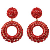 Imitated Crystal&cz Fashion Tassel Earring  (red)  Fashion Jewelry Nhjq11380-red main image 2