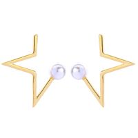 Bijoux 925 Argent Aiguille Minimaliste Étoiles Combinaison Stud Boucles D'oreilles Femelle Tempérament Coréen Simple Boucles D'oreilles Boucles D'oreilles Me00167 main image 2