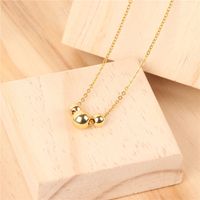 Fashion Letter Artificial Crystal Titanium Steel Stoving Varnish Necklace main image 2