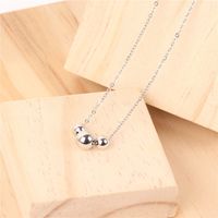 Fashion Letter Artificial Crystal Titanium Steel Stoving Varnish Necklace main image 3