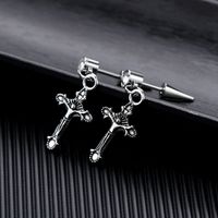 التيتانيوم و الفولاذ المقاوم للصدأ الأزياء هندسية القرط (القرط استيلاد) غرامة مجوهرات Nhop3229-stud-earring main image 1
