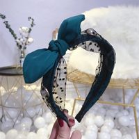 Coréenne Nouvelle Qualité Printemps Et D'été Accessoires Cheveux Coréenne Style Tissu Avec Perle Dot Mesh Arc Mince Bords Cheveux-hoop Bandeau main image 3