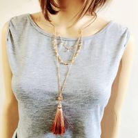 Alloy Fashion Tassel Necklace  (photo Color)  Fashion Jewelry Nhom1483-photo-color sku image 1