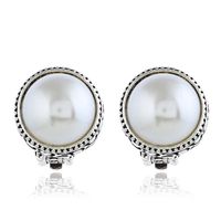 New European And American Fashionable Non Piercing Copper Ear Clip Simple Elegant Pearl Earrings Women's Earrings Hot Sale At main image 1