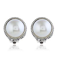 New European And American Fashionable Non Piercing Copper Ear Clip Simple Elegant Pearl Earrings Women's Earrings Hot Sale At main image 2