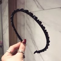 Imitated Crystal&cz Korea Geometric Hair Accessories  (black)  Fashion Jewelry Nhsm0410-black main image 1