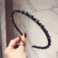 Imitated Crystal&cz Korea Geometric Hair Accessories  (black)  Fashion Jewelry Nhsm0410-black main image 4