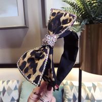 Cloth Korea Bows Hair Accessories  (small Leopard Print)  Fashion Jewelry Nhsm0411-small-leopard-print main image 3