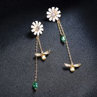 Copper Korea Flowers Earring  (photo Color)  Fine Jewelry Nhqd6437-photo-color main image 2