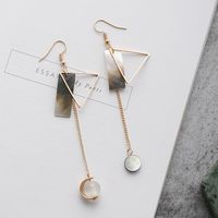 Womens Geometry Electroplating Alloy Earrings Ms190410116483 main image 3