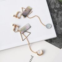 Womens Geometry Electroplating Alloy Earrings Ms190410116483 main image 4