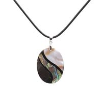 Unisex Elliptical Shell Necklaces Yl190410116563 main image 1