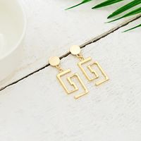 Womens Geometry Electroplating Alloy Earrings Qs190410116599 main image 4